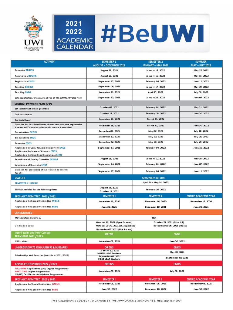 University Of Alabama Academic Calendar 2022 2023 Academiccalendar2021 2022 | Pdf | Vocational Education | Students