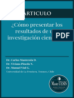 087. MasterTESIS - ARTICULO Cómo Presentar Los Resultados de Una Investigación Científica 2007