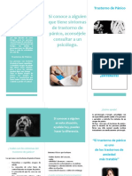 Triptico InformativoTrastorno de Panico