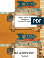 Literary Forms in The Philippines: Ma. Leticia Jose C. Basilan, PHD