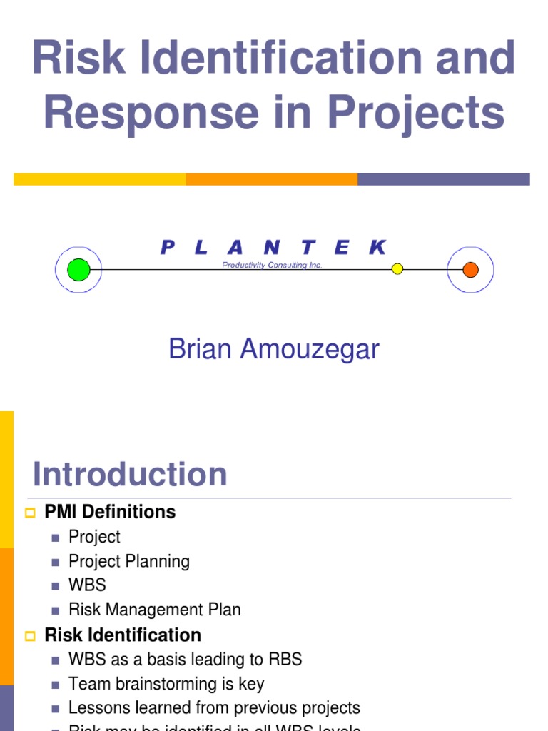 Project Risk Identification and Response | PDF | Project Management | Risk