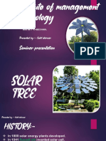 Presentation on solar tree