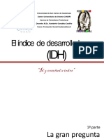Guatemala Indice de Desarrollo Humano 2020