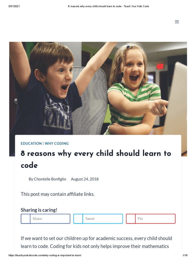 8 Reasons Why Every Child Should Learn to Code