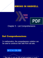 Programming in Haskell: Chapter 5 - List Comprehensions