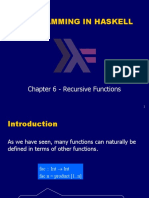 Programming in Haskell: Chapter 6 - Recursive Functions