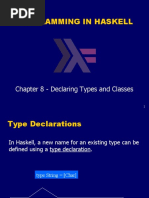 Programming in Haskell: Chapter 8 - Declaring Types and Classes