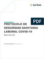 Protocolo Ley 21342 - Seguridad Sanitaria Por COVID19 - Berliam SpA 9100058619