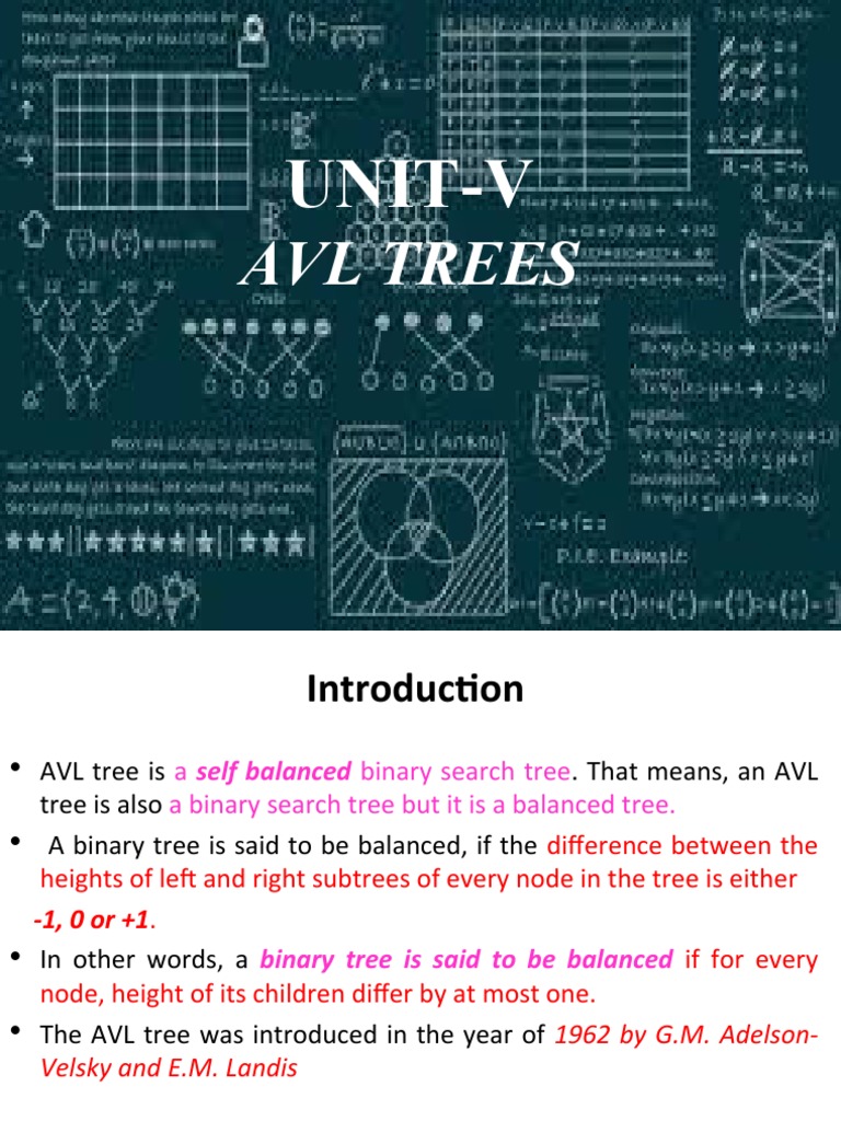AVL Trees: Introduction & Rotations | PDF | Computer Data ...
