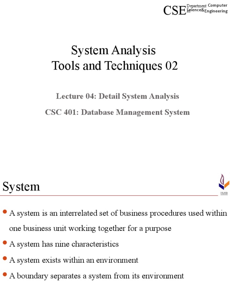 System Analysis in Database Management | PDF | Databases | Computing
