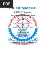 Course Material: B.TECH IV-Semester Mechanical Engineering BY