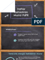 Daftar Kehadiran Murid PDPR