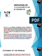 3 Presentation of Written Statement of The Problem