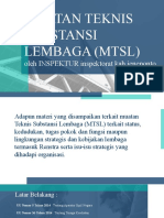 Muatan Teknis Substansi Lembaga (MTSL)