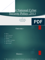 Unit-4 National Cyber Security Policy, 2013: BY-Ms. Shivangi Sinha Assistant Professor NLC Bvdu, Pune