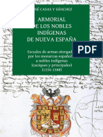 José Casas y Sánchez. Armorial de Los Nobles Indigenas de Nueva España