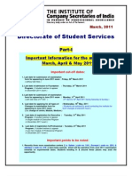 Directorate of Student Services: Part-I