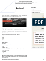 TCS NQT Aptitude Questions - Numerical Ability