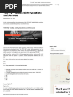 TCS NQT Verbal Ability Questions and Answers