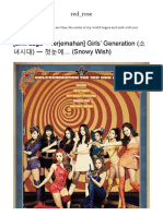 (Lirik Lagu + Terjemahan) Girls' Generation (소녀시대) ― 첫눈에… (Snowy Wish) - red - rose