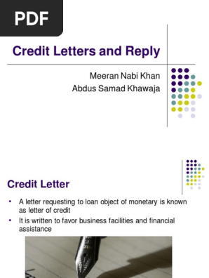 credit letter