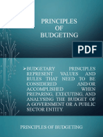 Principles of Budgeting