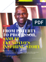 From Poverty To Professor,: Samuel Ekundayo'S Inspiring Story