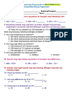 Ika Apat Na Lagumang Pagsusulit Sa Math II1st Grading Edited