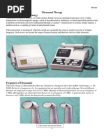 Ultrasound Therapy The Nature of Acoustic Energy