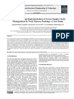 Factors Affecting Implementation of Green Supply Chain Management in Tech Manora Packing: A Case Study