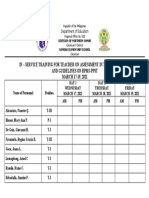 Attendance Sheet