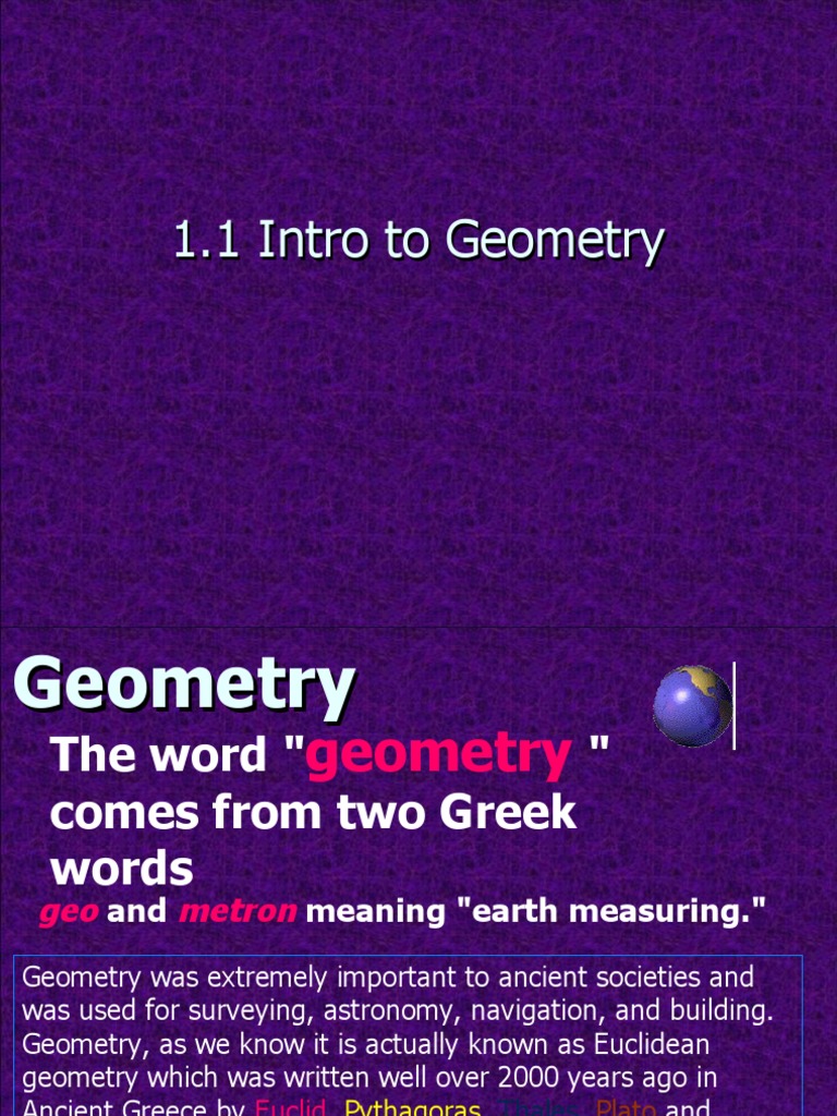 GEOMETRY INTRO visual data 2