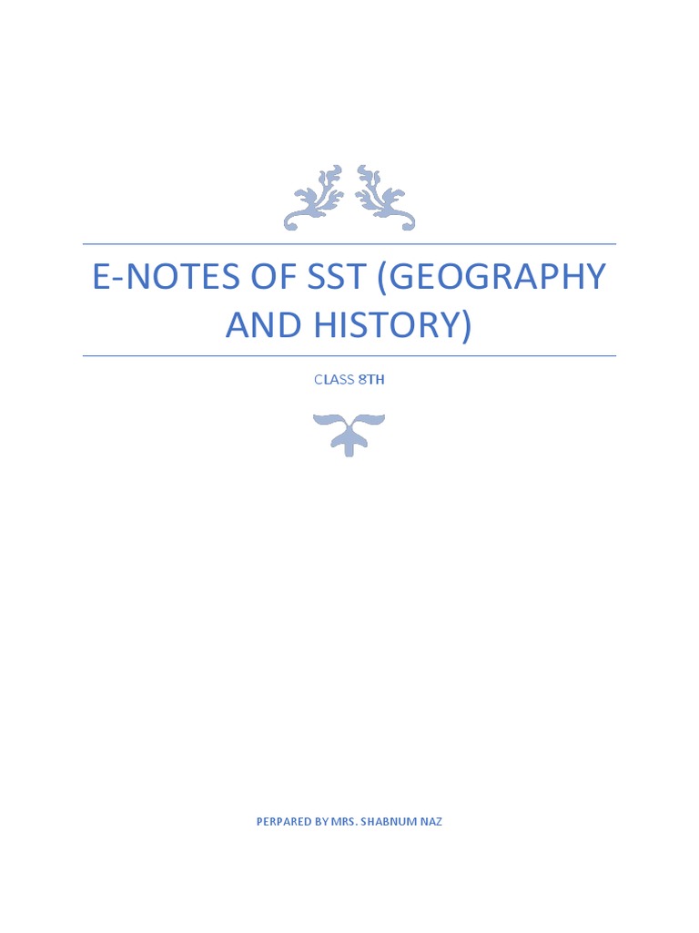 Class 8 Geography E-Notes on Maps | PDF | Continental Shelf | Oceans