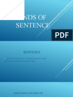 Kinds of Sentence