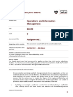 Operations and Information Management Assessment Brief 1 - 33320