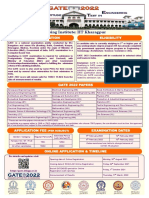 Organising Institute: IIT Kharagpur: Gate Examination Eligibility