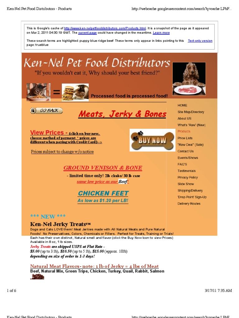 Blue Ridge Beef Ingredients PDF Kitten Beef