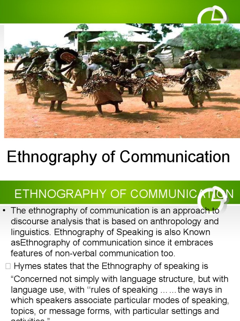 Ethnography of Communication Overview | PDF | Ethnography | Human ...