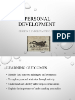 Personal Development: Session 2: Understanding Self