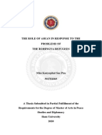 Thesis The Role of ASEAN in Response To The Problems of The Rohingya1 Compressed