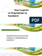 Pansariling Tungkulin Sa Pangangalaga NG Kapaligiran: Araling Panlipunan 2 Quarter 3 Week 4