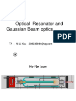 Optical Resonator and Gaussian Beam Optics