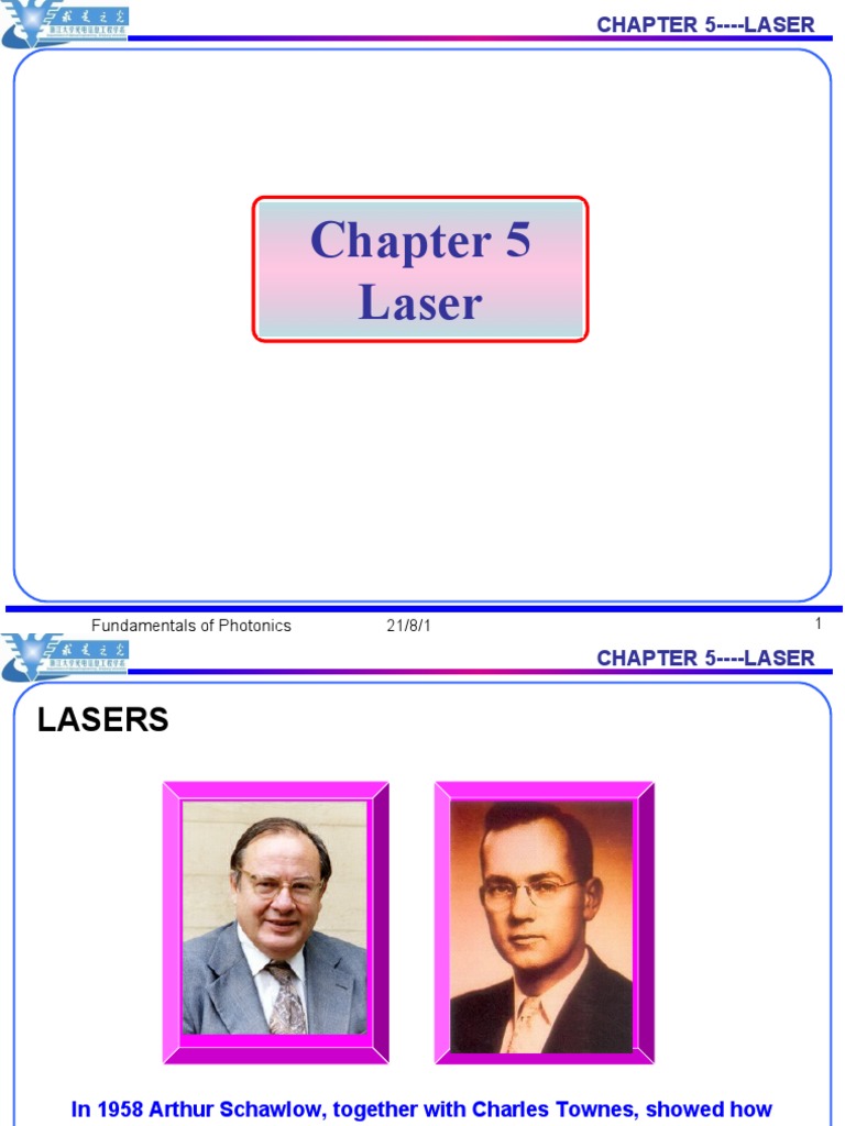 Laser: 21/8/1 Fundamentals of Photonics 1 | PDF | Laser | Optical Devices