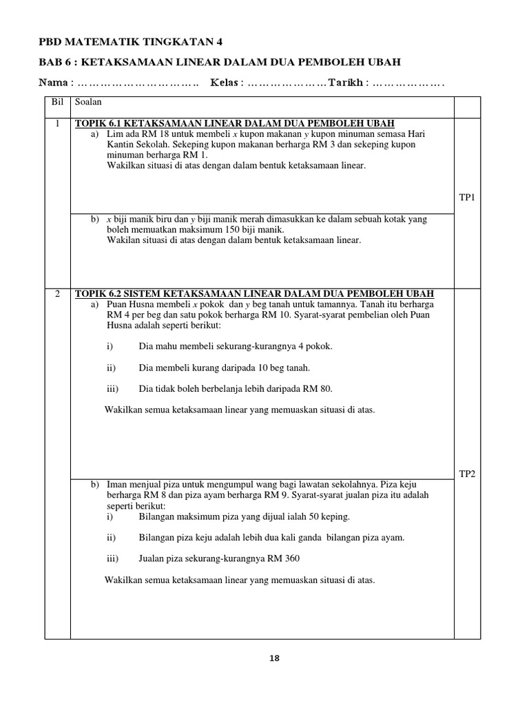 Pbd Mate T4 Bab 6 Pdf