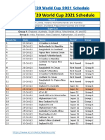 ICC Cricket T20 World Cup 2021 Schedule V2