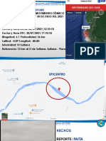 Primer Reporte Preliminar - Movimiento Sismico 30 Julio