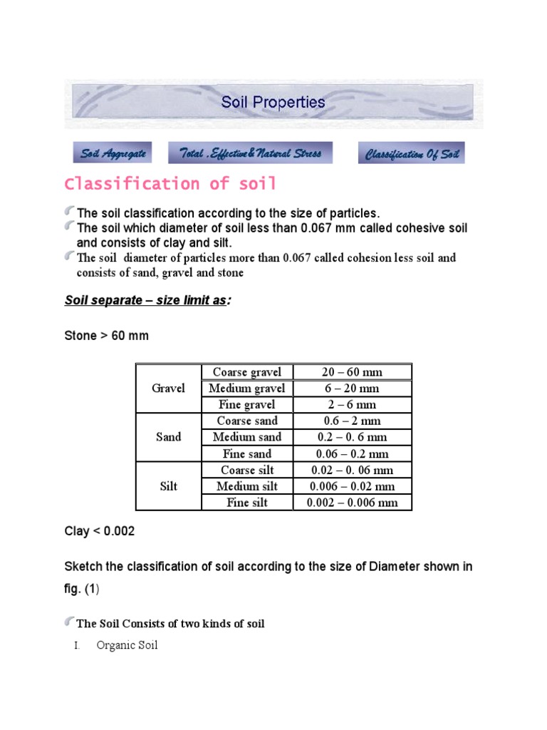 Soil Classification and Shear Strength Tests | PDF | Sand | Stress ...