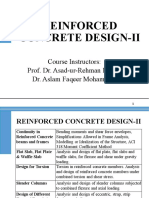 Reinforced Concrete Design-Ii: Course Instructors: Prof. Dr. Asad-ur-Rehman Khan / Dr. Aslam Faqeer Mohammad