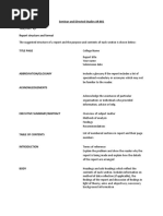 Seminar N Directed Studies Report Structure and Format - 2021