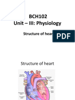 BCH102 Unit - III: Physiology: Structure of Heart